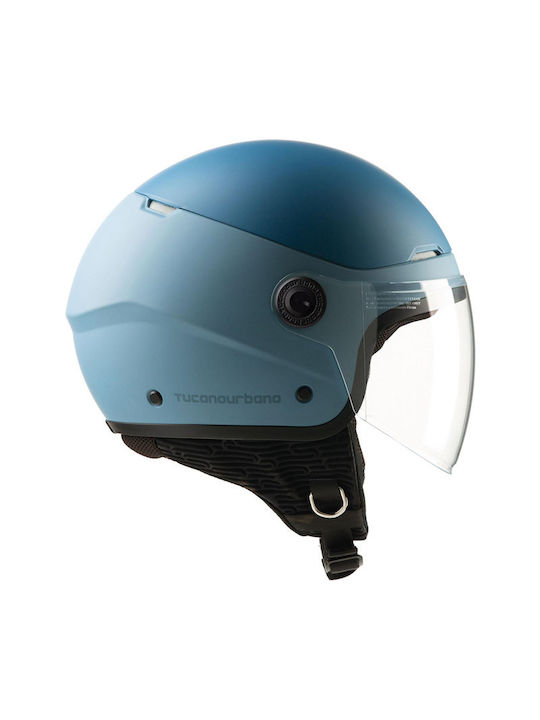 Tucano Urbano El' Pop Jet Helmet ECE 22.06 1250gr Matt Denim