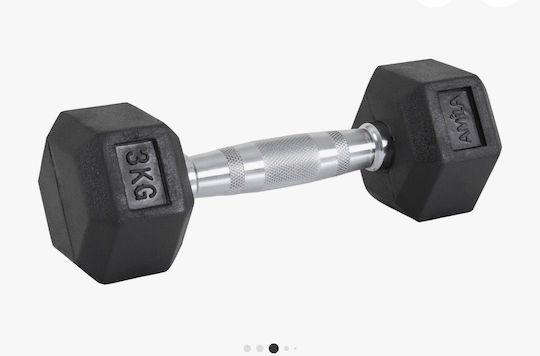 Mfitness Βαράκι Εξάγωνο Λαστιχένιο 1 x 20kg