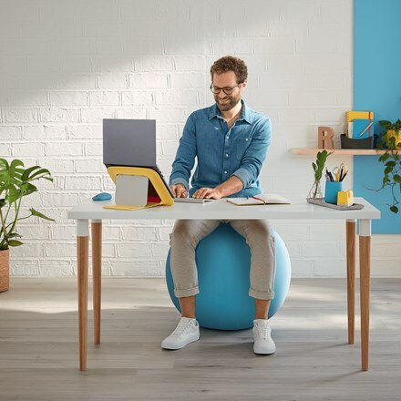 Leitz Ergo Cosy Μπάλα Pilates σε Μπλε Χρώμα