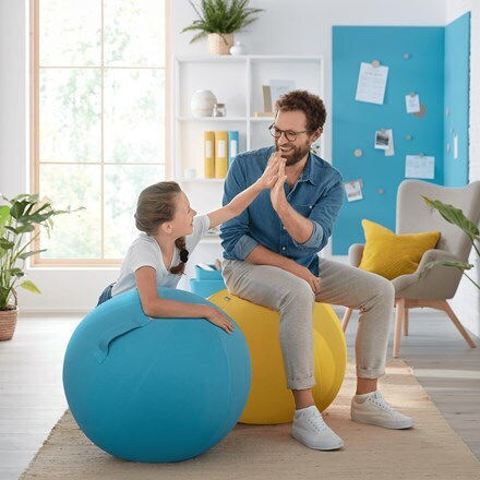 Leitz Ergo Cosy Μπάλα Pilates σε Μπλε Χρώμα