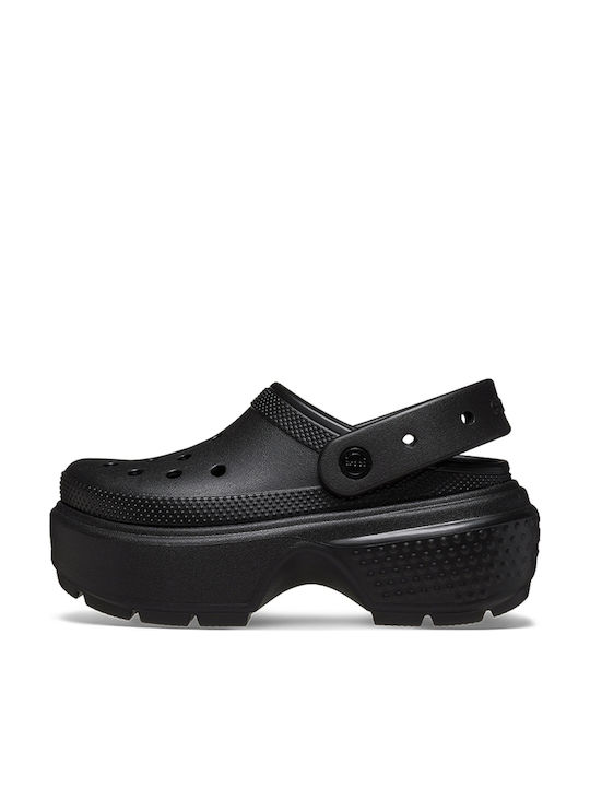 Crocs Stomp Σαμπό Μαύρα