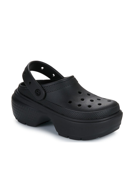 Crocs Stomp Σαμπό Μαύρα