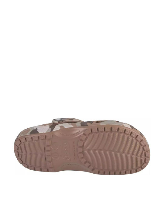 Crocs Printed Camo Clog Σαμπό Γκρι