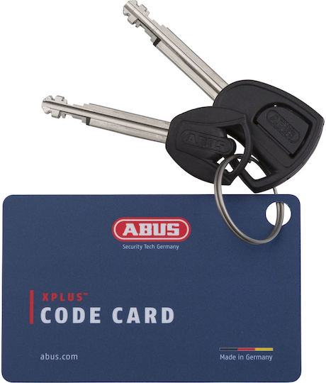 Abus Bordo Granit X-Plus Κλειδαριά Ποδηλάτου Αναδιπλούμενη με Κλειδί Μαύρη