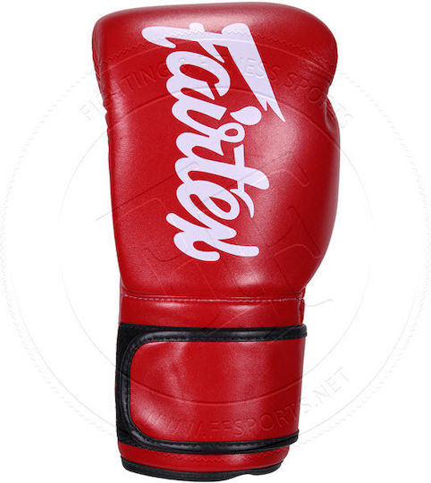 Fairtex BGV14 FX-BGV14 Mănuși de Box din Piele Sintetică pentru Competiție Roșii