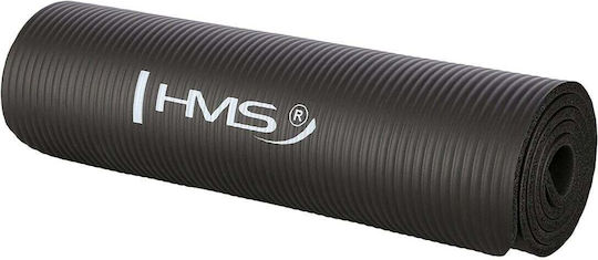 HMS Ym04 Στρώμα Γυμναστικής Pilates Μαύρο (183x61cm)
