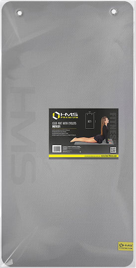 HMS Mfk01 Covor de exerciții fizice Pilates Gri cu curea de transport (110x55x1.5cm)
