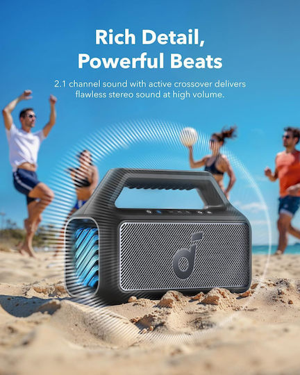 Anker Soundcore Boom 2 Impermeabil Boxă Bluetooth 80W cu Durată de Baterie până la 24 ore Negru