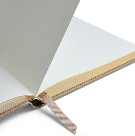Smythson Carnet cu Pagini Albe Bej