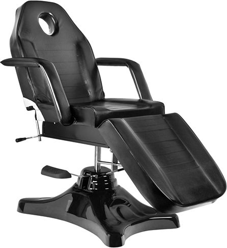 Elegant Furniture Καρέκλα Tattoo Μαύρη με Ρυθμιζόμενο Ύψος και Υδραυλική Ανύψωση