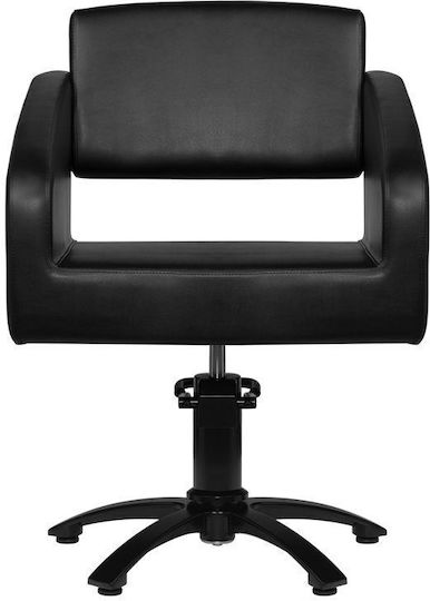 Gabbiano Ηairdresser Chair with Adjustable Height Black