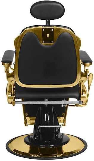 Barber Equipment Καρέκλα Κουρείου Μαύρη με Ρυθμιζόμενο Ύψος