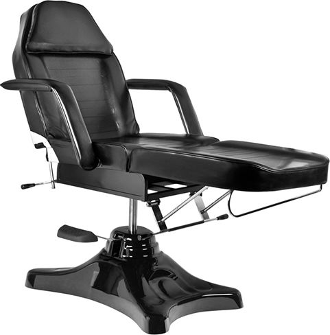 Elegant Furniture Καρέκλα Tattoo Μαύρη με Ρυθμιζόμενο Ύψος και Υδραυλική Ανύψωση