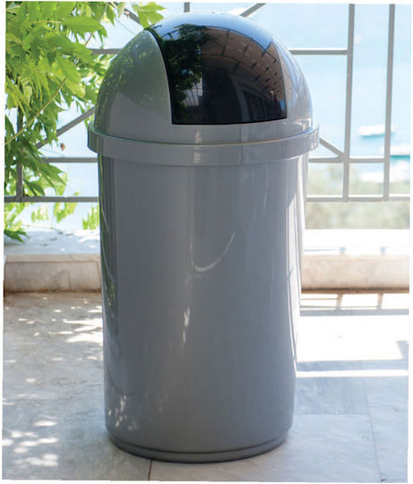 Green City International Πλαστικός Κάδος Απορριμμάτων 70lt Μαύρος