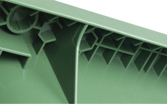 Green City International Πλαστικός Κάδος Απορριμμάτων 660lt Πράσινος