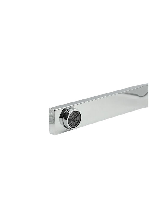 Stocco U-Shaped Kitchen Faucet Counter Silver