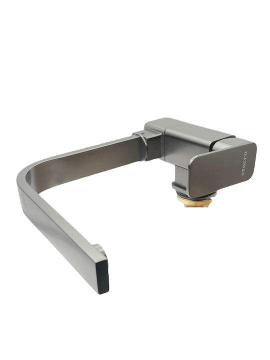 Stocco U-Shaped Kitchen Faucet Counter Gray