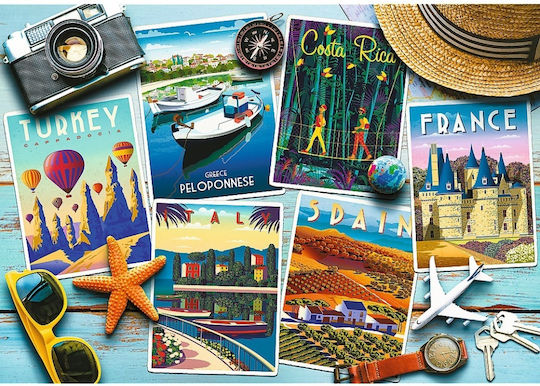 Puzzle Trefl cu 1000 de cărucioare poștale