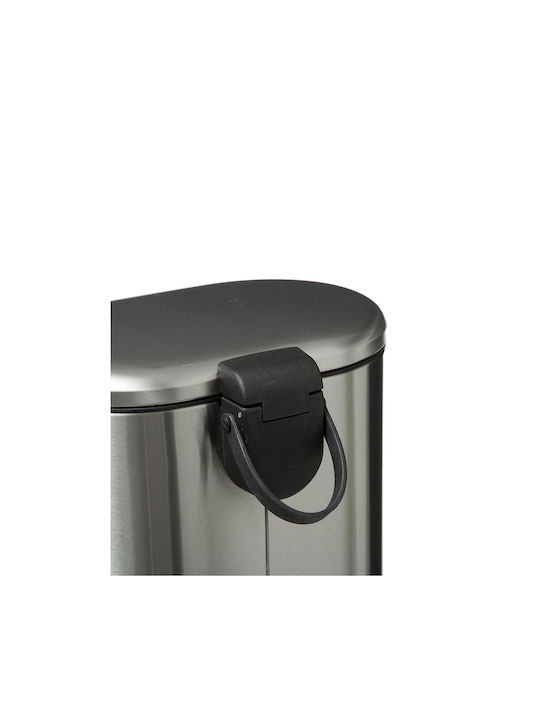 5Five Inox Καλαθάκι Μπάνιου 6lt Γκρι