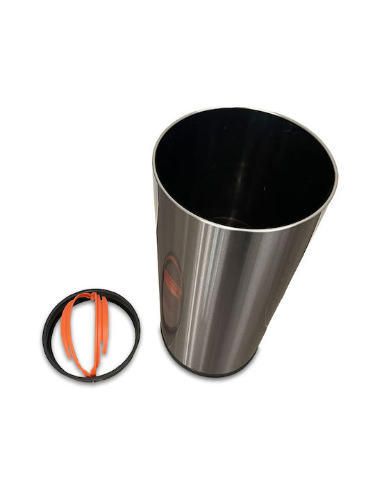 Green City International Waste Bin Made of Stainless Steel with Sensor Silver 25lt