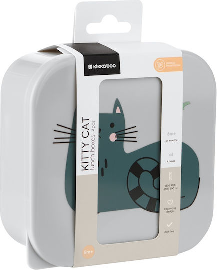 Kikka Boo Plastik Kinder Lunchset 0.6Es Gray