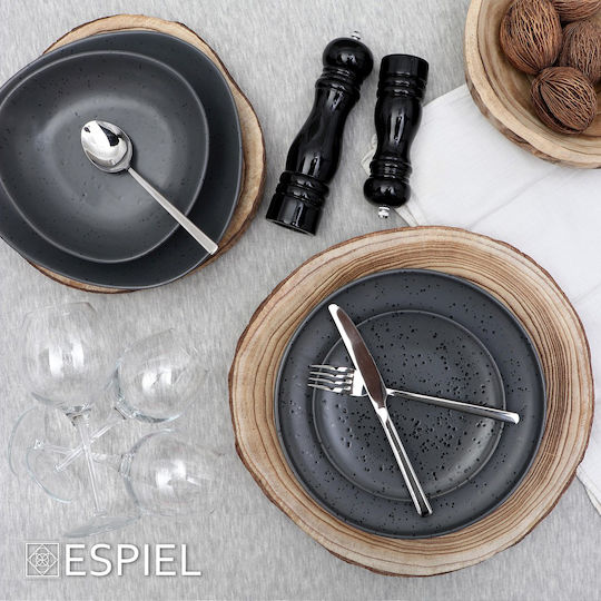 Espiel Set Manual Râșnițe Condimente Ceramice în Culoare Negru 16cm 4buc