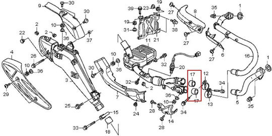 Centauro Motorcycle Exhaust Gasket 119207
