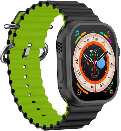Media-Tech Fusion MT872 44mm Smartwatch με Παλμογράφο (Μαύρο)