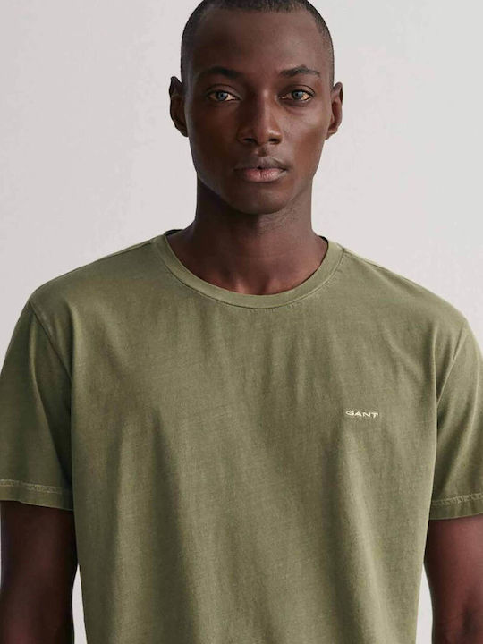 Gant Men's Short Sleeve T-shirt Khaki