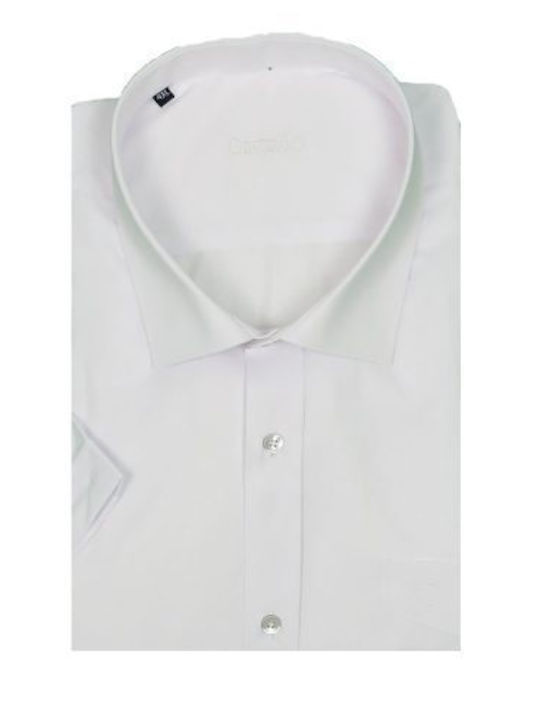 CASTELLO 122-8303 463 Men's Short Sleeve Shirt White