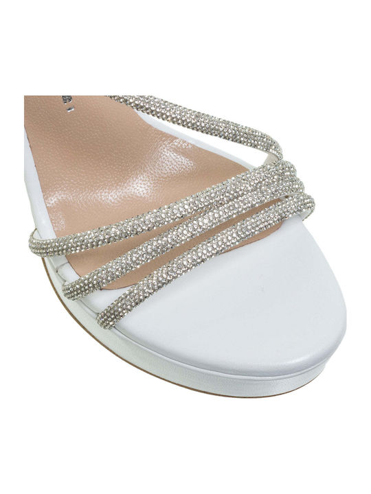 Leder Sandalen Weiß