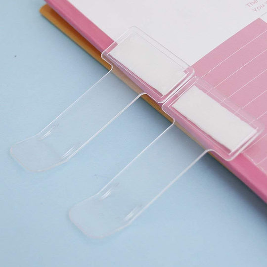 Set 2 Car Parking Ticket Holders Zola Plastic 7.4x3.95x0.1 Cm White