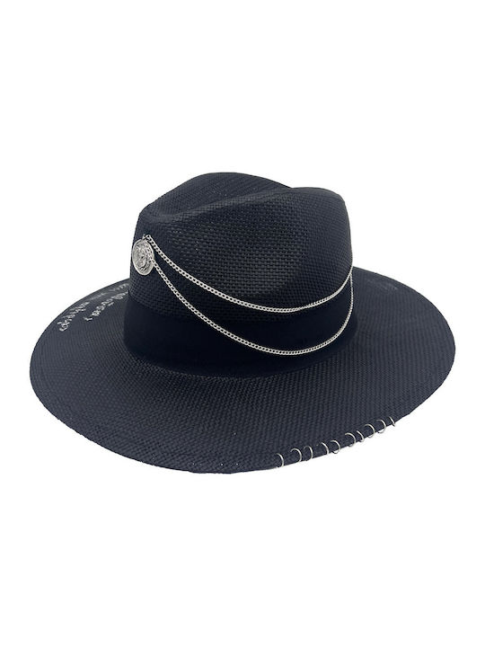 LiebeQueen Wicker Women's Hat Black