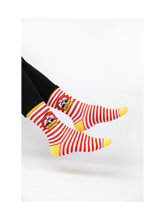 Warner Bros Looney Tunes Femei Șosete Multicolor 4Pachet
