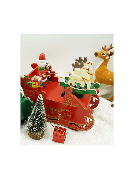 Ornament suspendat Sanie Din lemn Roșu 18.5x16buc