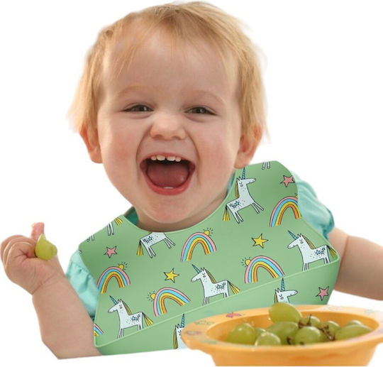 Queen Mother Kitty Wasserdichte Baby Lätzchen aus Silikon mit Tasche Rosa
