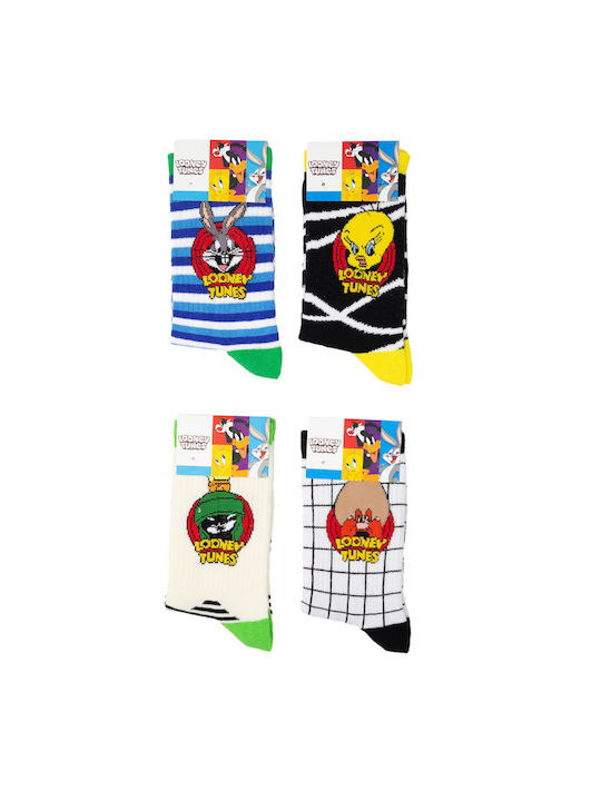 Warner Bros Looney Tunes II Femei Șosete Multicolor 4Pachet