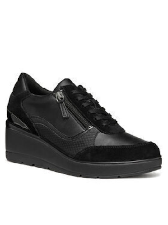 Geox D Ilde Damen Chunky Sneaker Schwarz