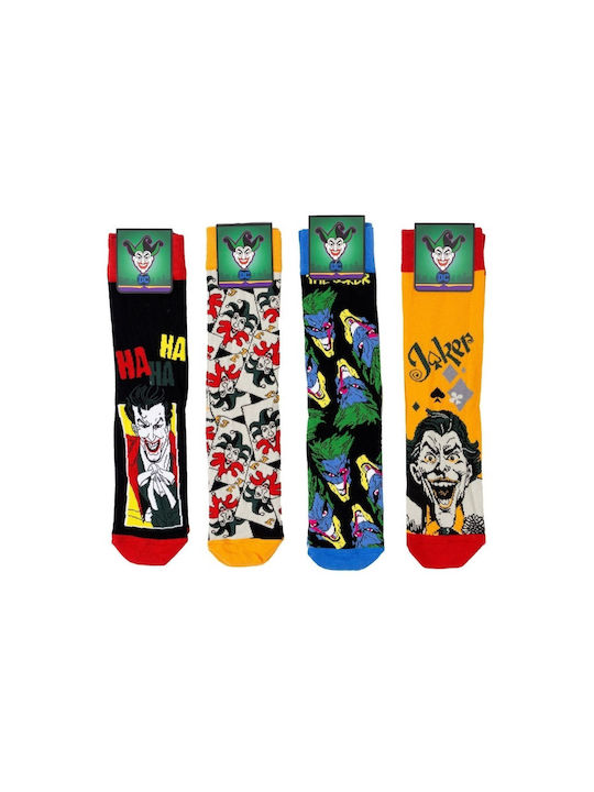 Warner Bros Joker Laugh Bărbați Șosete Multicolor 4Pachet Warner Bros Joker Laugh Bărbați Șosete Multicolor 4Pachet