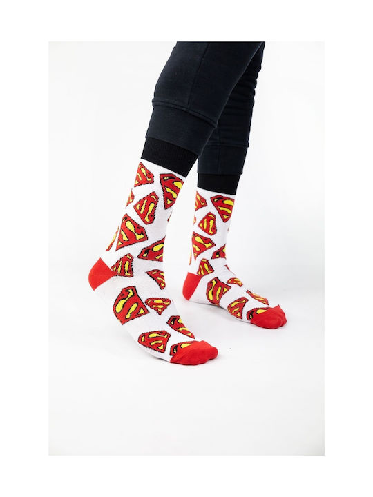 Warner Bros Superman Logos Bărbați Șosete Multicolor 4Pachet