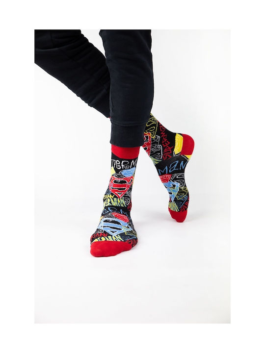 Warner Bros Superman Logos Bărbați Șosete Multicolor 4Pachet