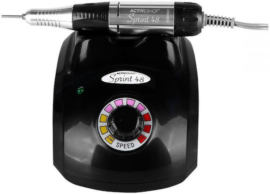 Activeshop Nail Drill Power 35W Black with 30000 Rotations per Minute
