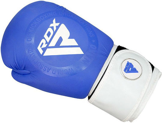 RDX Leather Boxing Competition Gloves Blue