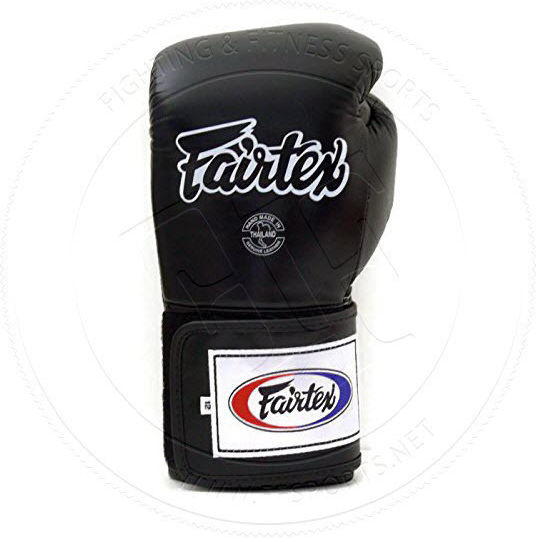Fairtex Boxhandschuhe Leder für Kampf Schwarz