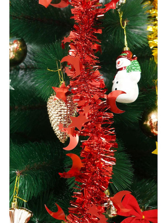 Weihnachtliche Girlande Plastik Rot 200x5cm 1Stück