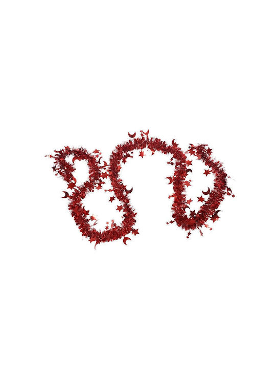 Weihnachtliche Girlande Plastik Rot 200x5cm 1Stück