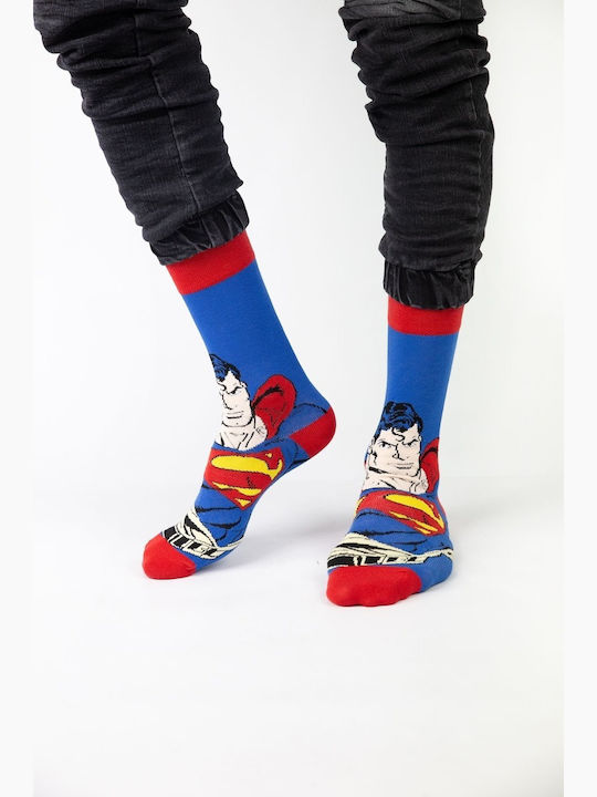 Warner Bros Superman II Bărbați Șosete Multicolor 4Pachet