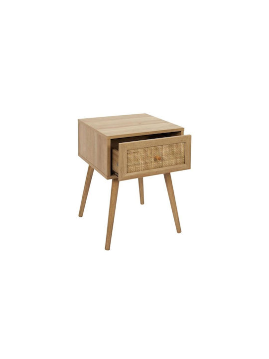 Κομοδίνο Ξύλινο Μπεζ 39x55.4x39cm