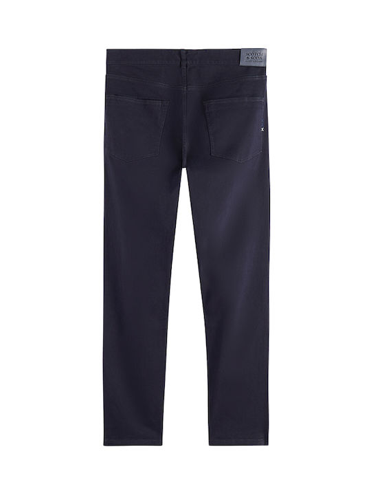 Scotch & Soda Men's Trousers in Slim Fit Navy Blue