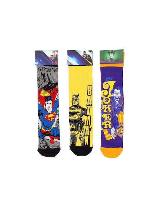 Warner Bros Dc Heroes Bărbați Șosete Colorful 3Pachet Warner Bros Dc Heroes Bărbați Șosete Colorful 3Pachet